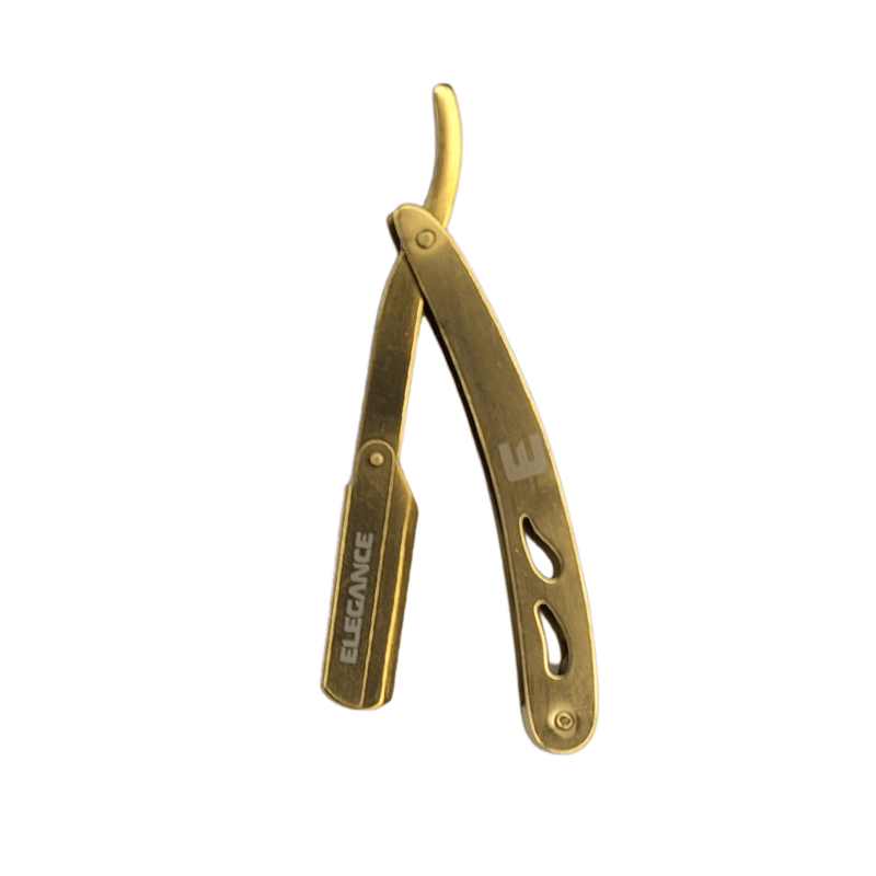 Elegance Gold Straight Razor Holder - Sleek and Secure Holder for Straight Razors