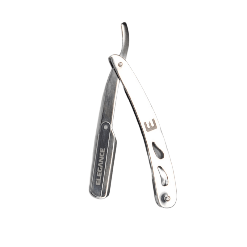 Elegance Silver Straight Razor Holder - Sleek and Secure Holder for Straight Razors