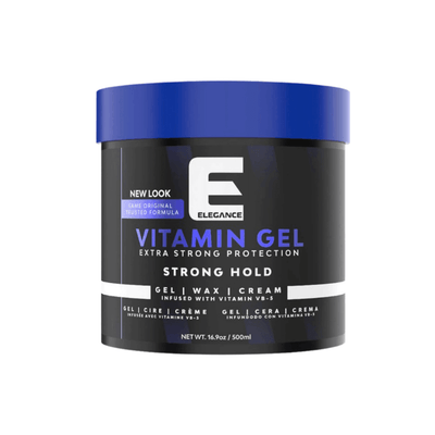 Elegance Vitamin B5 Hair Gel - Strong Hold Wet Look