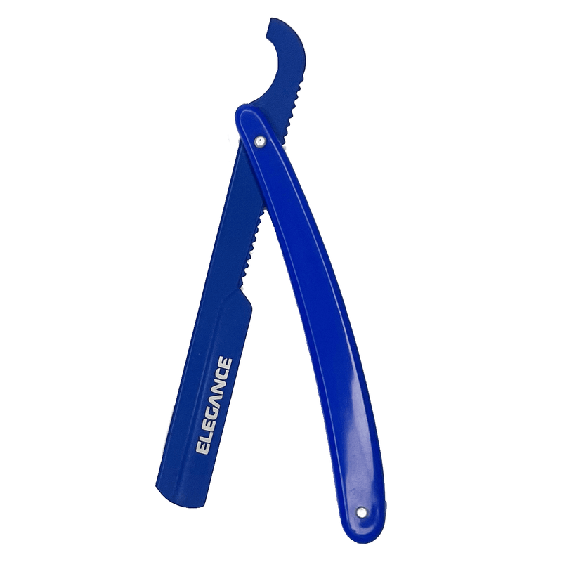 Elegance Blue Slide Less Turkish Razor Holder - A Convenient and Secure Razor Holder