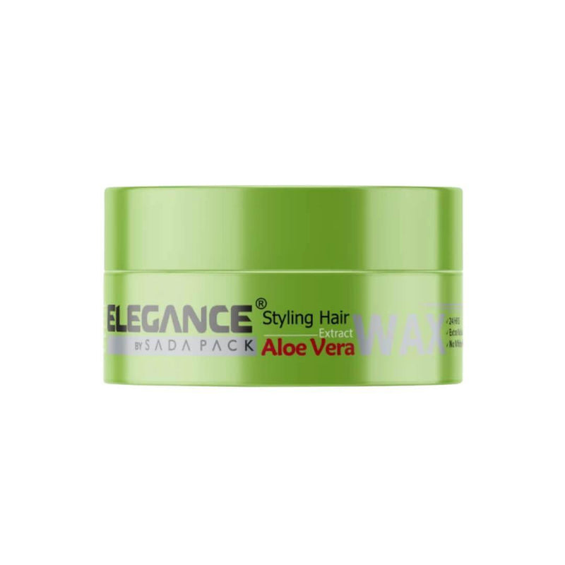 Elegance Infused Aloe Vera Hair Wax - Strong Hold with Wet Look, Green Apple Smell