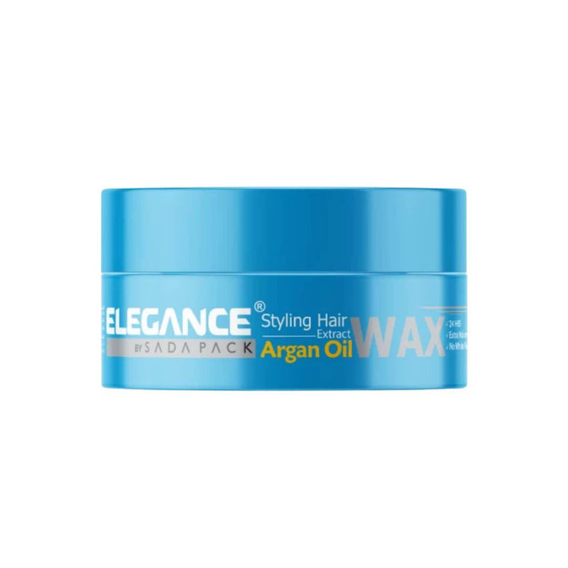 Elegance Infused Argan Oil Hair Wax - Strong Hold with Wet Look, Soapy Smell
