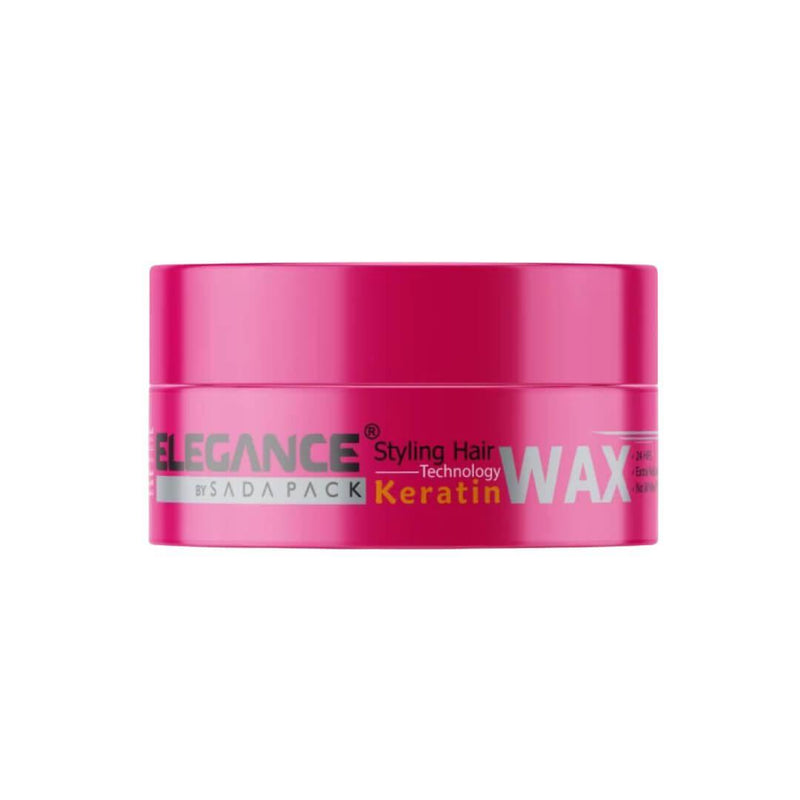 Elegance Infused Keratin Hair Wax - Strong Hold with Wet Look, Wild Berry Smell