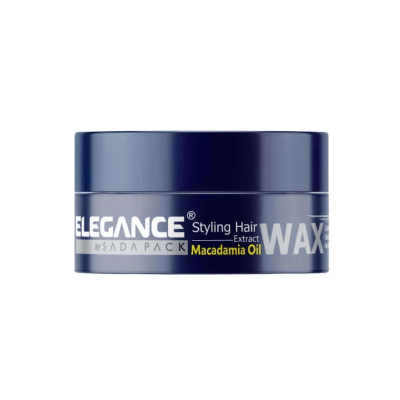 Elegance Infused Macadamia Hair Wax - Strong Hold with Wet Look, Slightly Nutty Smell