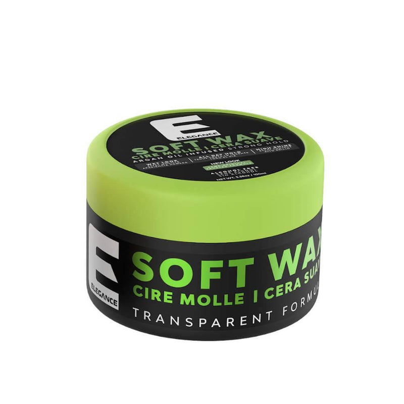 Elegance Soft Gel Wax - Strong Hold with Wet Look, Infused with Argan Oil