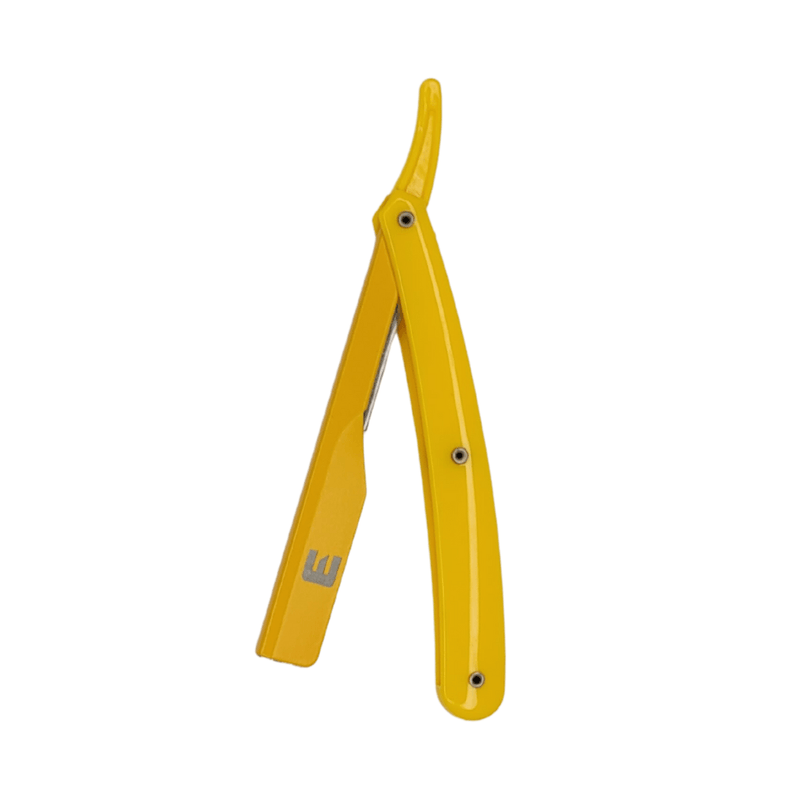 Elegance Yellow Straight Razor Holder - Sleek and Secure Holder for Straight Razors