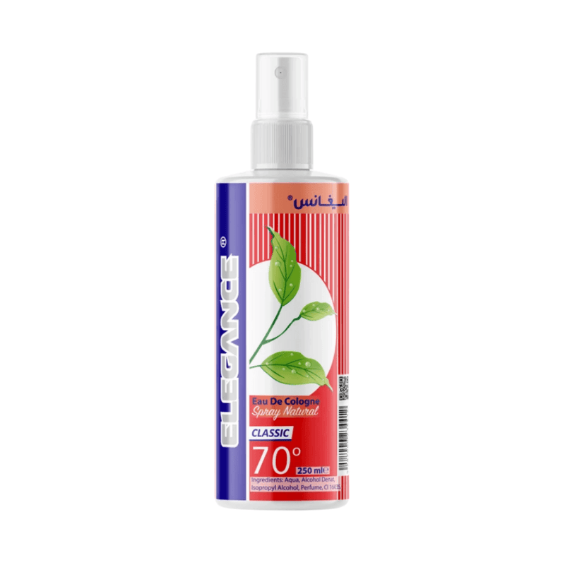 Elegance Classic After Shave Cologne 70% Alcohol - Razor Burn Protection 